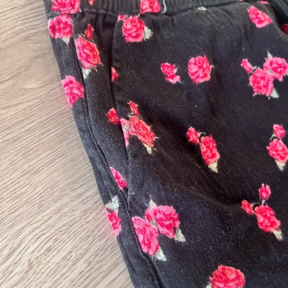 Floral Black and Pink Men's Swim Trunks  Shorts Size Large - Picture 4 of 7